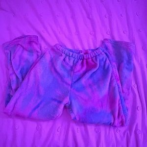 girls top trendz plush pajama pants size 10-12